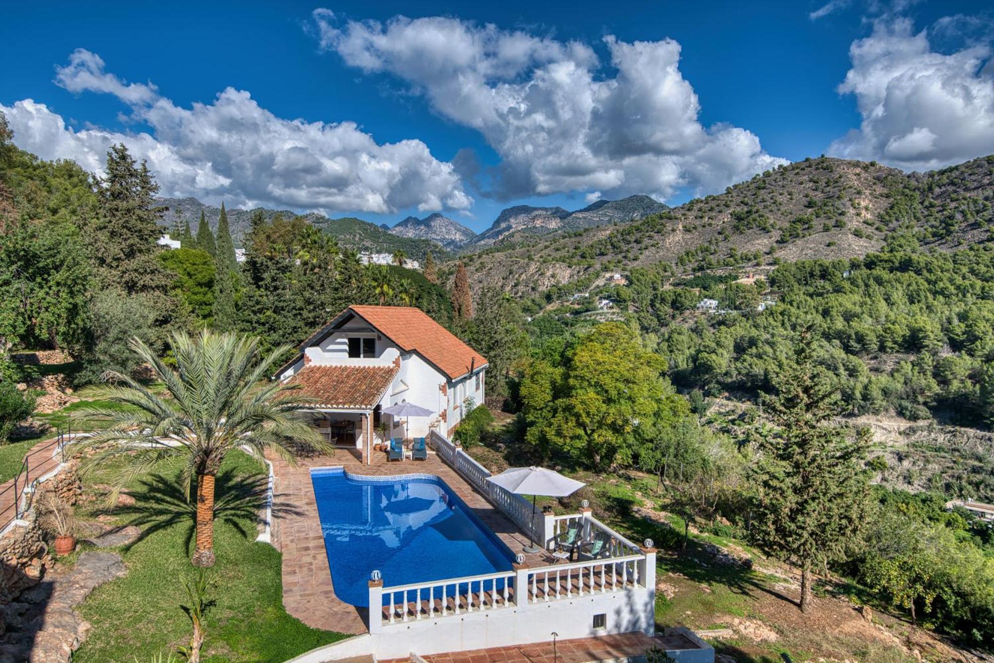 Villa Morera Bed & Breakfast Frigiliana Bagian luar foto
